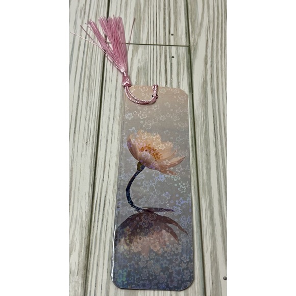Beautiful Floral Bookmark - Handmade Laminated Bookmark, Book Reader Gift - Picture 1 of 4